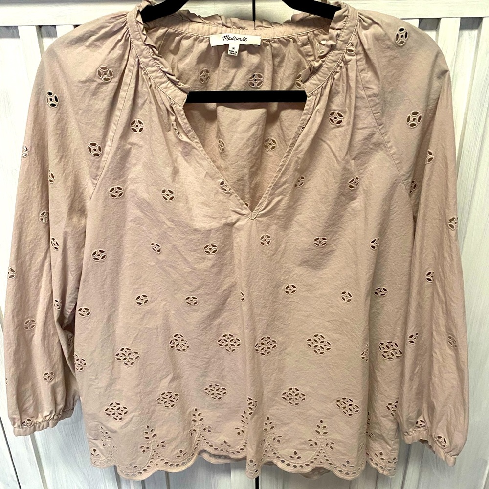 Blush Antique Pink blouse (M)